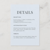 Modern Blue Terrazzo & Emerald Informatiekaartje (Voorkant)