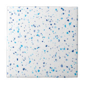 Modern Blue Terrazzo patroonkeramische Tegel Tegeltje (Voorkant)