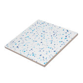 Modern Blue Terrazzo patroonkeramische Tegel Tegeltje (Zijkant)