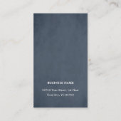 Modern Blue Textured Consultant Visitekaartje (Achterkant)