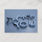 Modern Blue Thank You Cards Pack van 100 Visitekaartje (Voorkant)