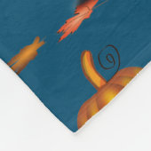 Modern Blue | THANKSGIVING | Pompoen Fleece Deken (Hoek)