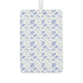 Modern Blue Toile Cacao and Chocolate Pattern Luchtverfrisser (Achterkant)