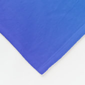 Modern Blue Turquoise Ombre Fleece Deken (Hoek)