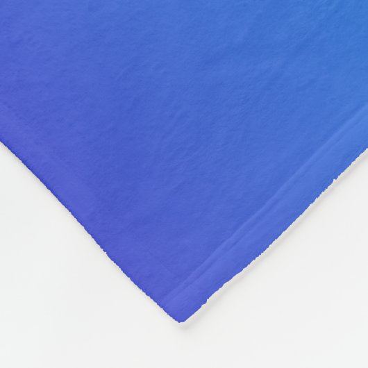 Modern Blue Turquoise Ombre Fleece Deken (Hoek)