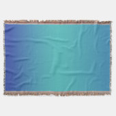Modern Blue Turquoise Ombre Gradient Deken (Voorkant)