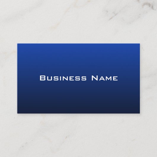 Modern Blue Visitekaartje (Voorkant)