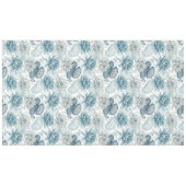 Modern Blue Water Lilies Monet Style Tafelkleed (Voorkant (Horizontaal))