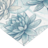 Modern Blue Water Lilies Monet Style Tafelkleed (Gekanteld)