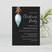 Modern Blue Waterverf kerstfeest Feestdagenkaart (Staand voorkant)