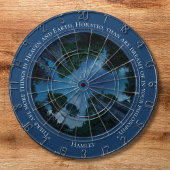 Modern Blue Waterverf tekst Trendy offerte Dartbord