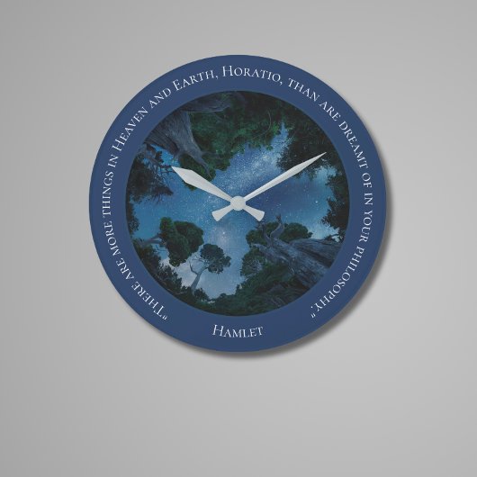 Modern Blue Waterverf tekst Trendy offerte Grote Klok