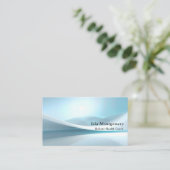 Modern Blue Wave Visitekaartje (Staand voorkant)