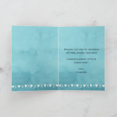 Modern Blue Wedding Verloving gefeliciteerd Kaart (Binnen)