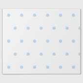 Modern Blue & White Polka Dots Pattern Cadeaupapier (Vlak)