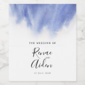 Modern Blue Wijn Etiket (Enkel label)