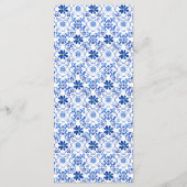 Modern Blue Yellow Tegel Lemon Menu (Achterkant)