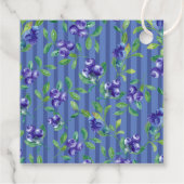 Modern Blueberries Berry Sweet Baby shower Bedankjes Labels (Achterkant)