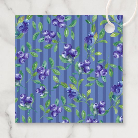 Modern Blueberries Berry Sweet Baby shower Bedankjes Labels (Achterkant)