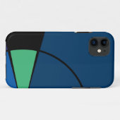 Modern Bluemore Case-Mate iPhone Case (Achterkant (horizontaal))