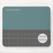 Modern Blueprint Geometric Grid Mousepad MP02 Muismat (Voorkant)