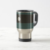 Modern Blueprint Grid Insulated Travel Mug TM01 Reisbeker (Voorkant rechts)