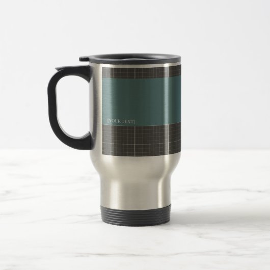 Modern Blueprint Grid Insulated Travel Mug TM02 Reisbeker (Links)