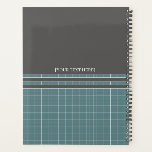 Modern Blueprint Grid Planner PR01 (Achterkant)