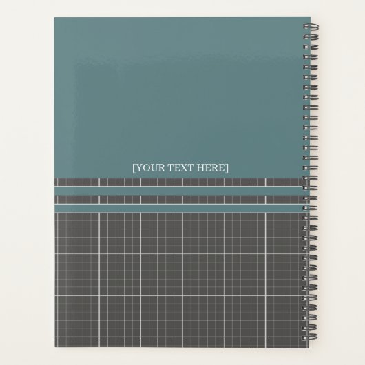 Modern Blueprint Grid Planner PR02 (Achterkant)