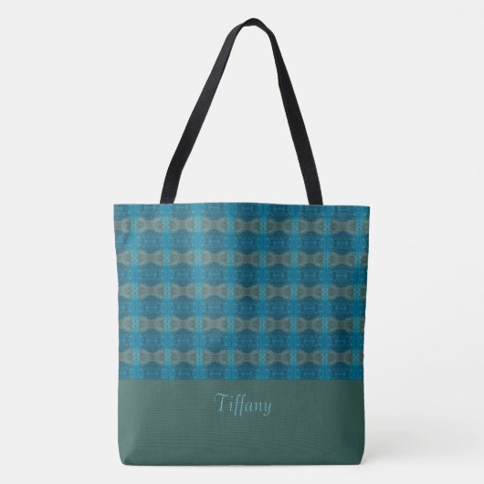 Modern BlueTote Bag Tote Bag (Voorkant)