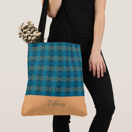 Modern BlueTote Bag Tote Bag (Dichtbij)