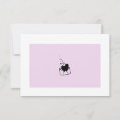 Modern Blush baby shower dank u kaart (Achterkant)