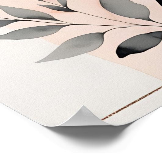 Modern Blush Botanical Duo Poster (Hoek)