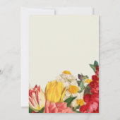 Modern Blush Botanische Bloemen Moederdag Brunch Kaart (Achterkant)
