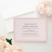 Modern Blush | Bridal Shower-uitnodiging Kaart