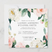 Modern Blush | Chinees bruiloft in Botanische Garl Kaart (Voorkant)