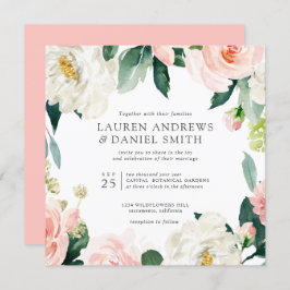 Modern Blush | Chinees bruiloft in Botanische Garl Kaart