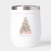 Modern Blush Christmas Tree – Personalized Holiday (Achterkant)