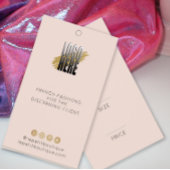 Modern Blush Clothing Price label met logo Visitekaartje