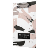 Modern Blush Crash Brush Strokess Klembord (Links)