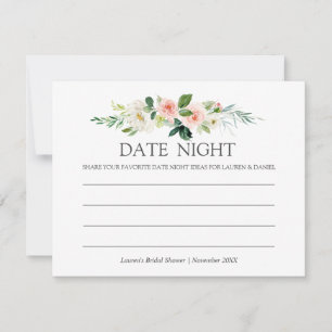 Modern Blush   Datum Vrijgezellenfeest Nacht roze Advieskaart