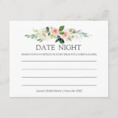 Modern Blush | Datum Vrijgezellenfeest Nacht roze Advieskaart (Voorkant)