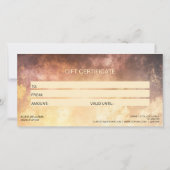 Modern Blush Dusty Certificate Gift Kaart (Achterkant)