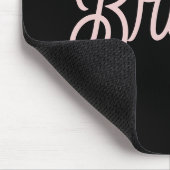 Modern Blush Dusty Roze Monogram en Naam Muismat (Hoek)