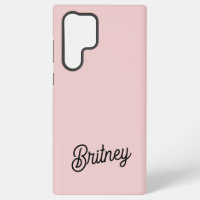 Modern Blush Dusty Roze Monogram en Naam