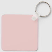 Modern Blush Dusty Roze Monogram en Naam Sleutelhanger (Achterkant)