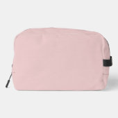 Modern Blush Dusty Roze Monogram en Naam Toilettasje (Achterkant)