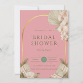 Modern Blush Dusty Roze Vrijgezellenfeest Kaart (Voorkant)