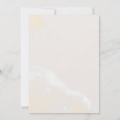 Modern Blush Floral | Casual bruiloft met marmer L Kaart (Achterkant)