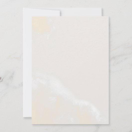 Modern Blush Floral | Casual bruiloft met marmer L Kaart (Achterkant)